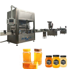 Hot sale automatic paste honey glass jar sanitising filling machine